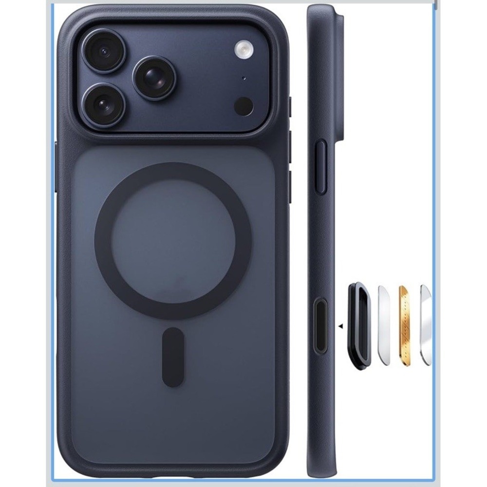TORRAS Magnetic Shockproof for iPhone 17 Pro Case, Fit for‎ MagSafe, Black